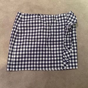 Blue plaid express skirt size 10